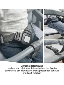 Sitzkissen / Hochstuhlauflage für bebeconfort in grau