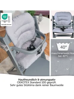 Sitzkissen / Hochstuhlauflage für bebeconfort in grau