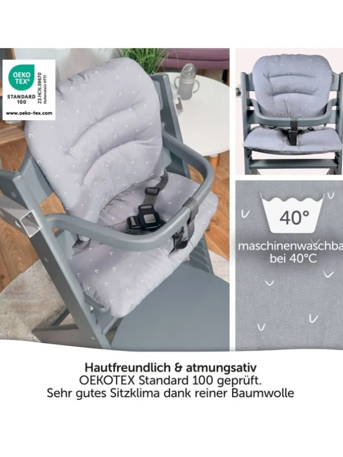 Sitzkissen / Hochstuhlauflage für bebeconfort in grau