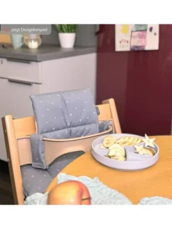 Sitzkissen / Hochstuhlauflage für Stokke in grau