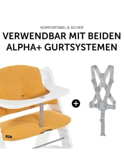 Sitzkissen / Hochstuhlauflage für Alpha Hochstuhl in orange,gelb