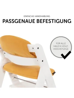Sitzkissen / Hochstuhlauflage für Alpha Hochstuhl in orange,gelb