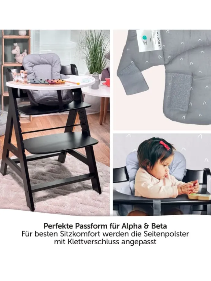 Sitzverkleinerer für Hauck Alpha Hochstuhl in grau