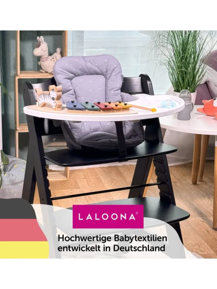 Sitzverkleinerer für Hauck Alpha Hochstuhl in grau