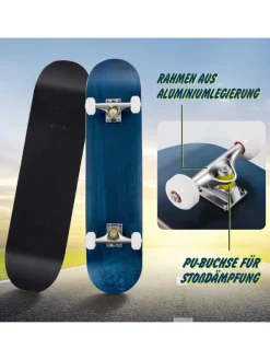 Skateboard in Blau