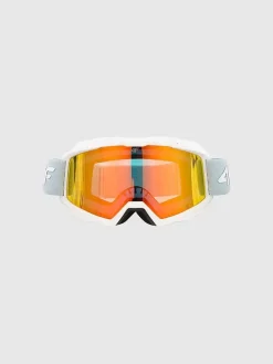 Ski-/ Snowboardbrille in Hellblau/ Orange