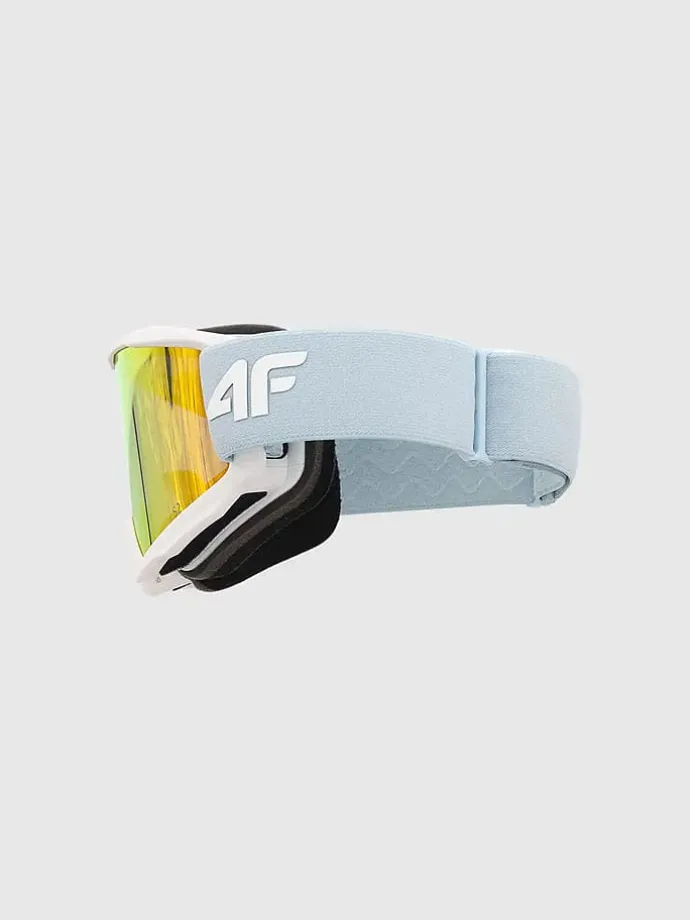 Ski-/ Snowboardbrille in Hellblau/ Orange