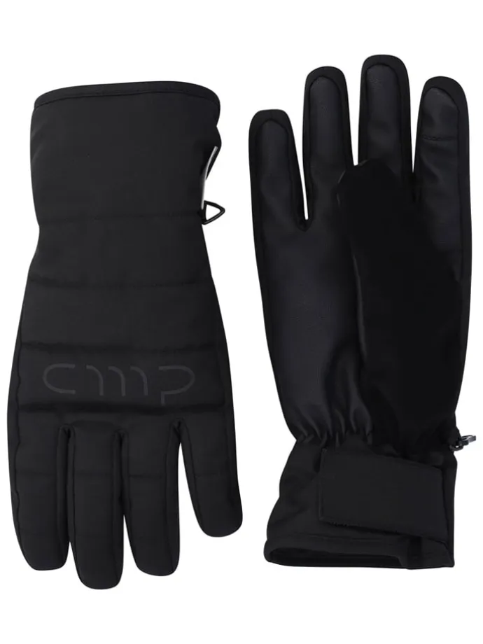 Ski-/ Snowboardfingerhandschuhe in Schwarz