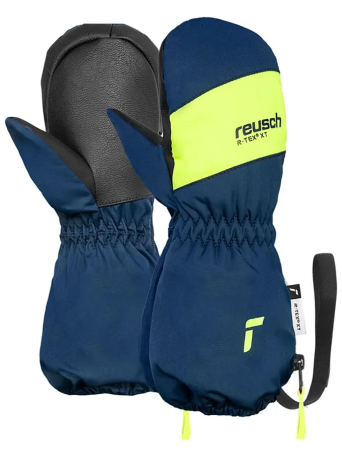 Ski-/ Snowboardfäustlinge "Cliff R-TEX® XT" in Dunkelblau/ Gelb