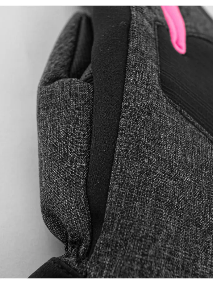 Ski-/ Snowboardfäustlinge "Simon R-TEX® XT" in Anthrazit/ Pink