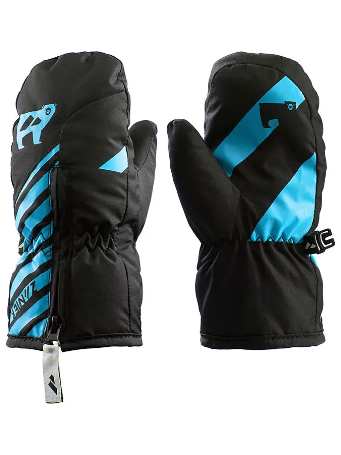Ski-/ Snowboardfäustlinge "Sweety" in Schwarz/ Blau