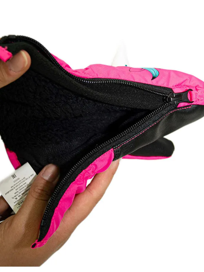 Ski-/ Snowboardfäustlinge "Sweety Mitten" in Pink/ Schwarz
