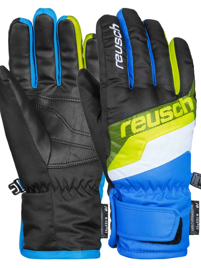 Ski-/ Snowboardhandschuhe "Dario R-TEX® XT Junior" in Schwarz/ Blau/ Gelb