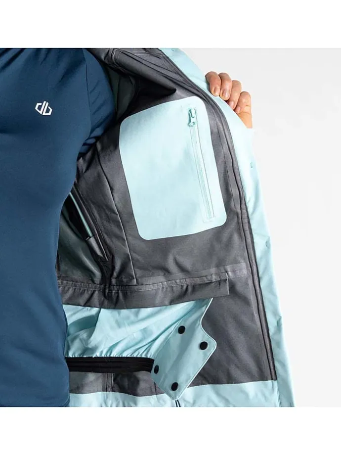 Ski-/ Snowboardjacke "Assert" in Hellblau/ Dunkelblau