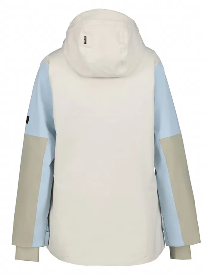 Ski-/ Snowboardjacke "Calio" in Creme/ Grau/ Hellblau