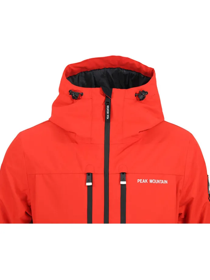 Ski-/ Snowboardjacke "Cesna" in Orange/ Schwarz