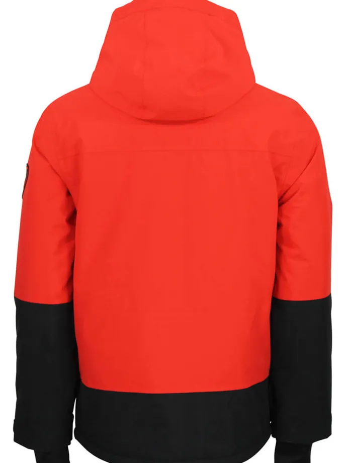 Ski-/ Snowboardjacke "Cesna" in Orange/ Schwarz