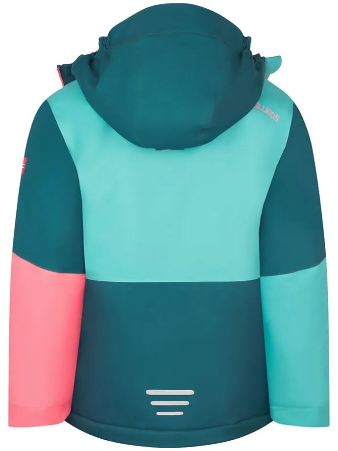 Ski-/ Snowboardjacke "Hallingdal" in Türkis/ Koralle