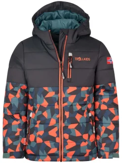 Ski-/ Snowboardjacke "Hemsedal" in Schwarz/ Orange