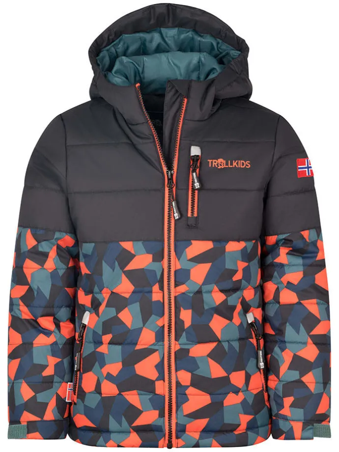 Ski-/ Snowboardjacke "Hemsedal" in Schwarz/ Orange