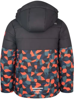 Ski-/ Snowboardjacke "Hemsedal" in Schwarz/ Orange