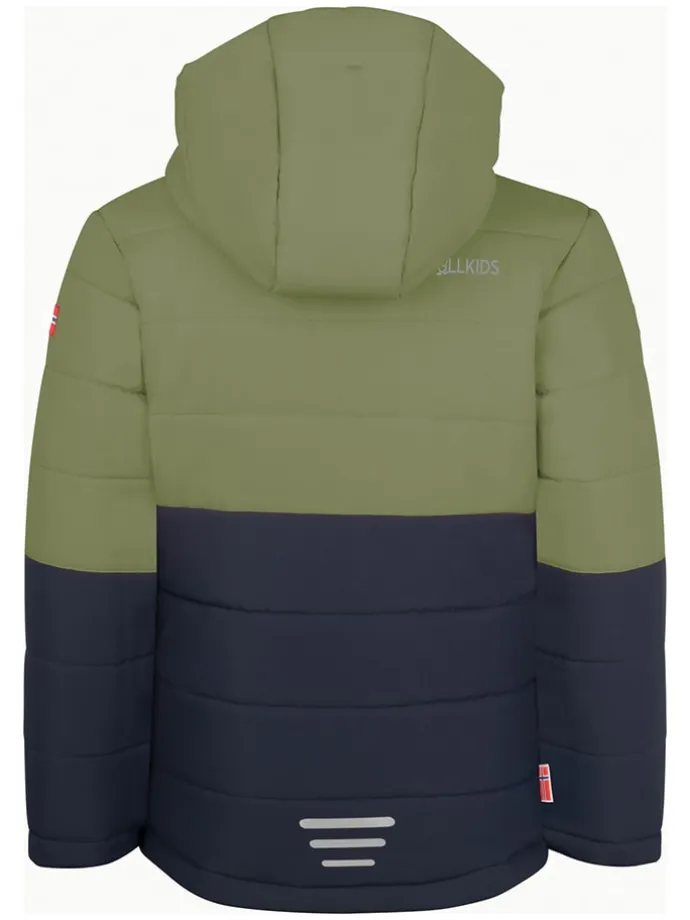 Ski-/ Snowboardjacke "Hemsedal" in Khaki/ Dunkelblau