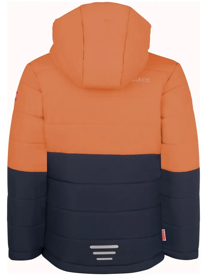 Ski-/ Snowboardjacke "Hemsedal" in Orange/ Dunkelblau