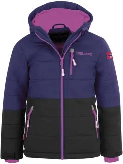Ski-/ Snowboardjacke "Hemsedal" in Lila/ Schwarz
