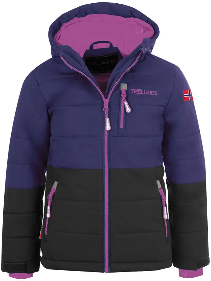 Ski-/ Snowboardjacke "Hemsedal" in Lila/ Schwarz