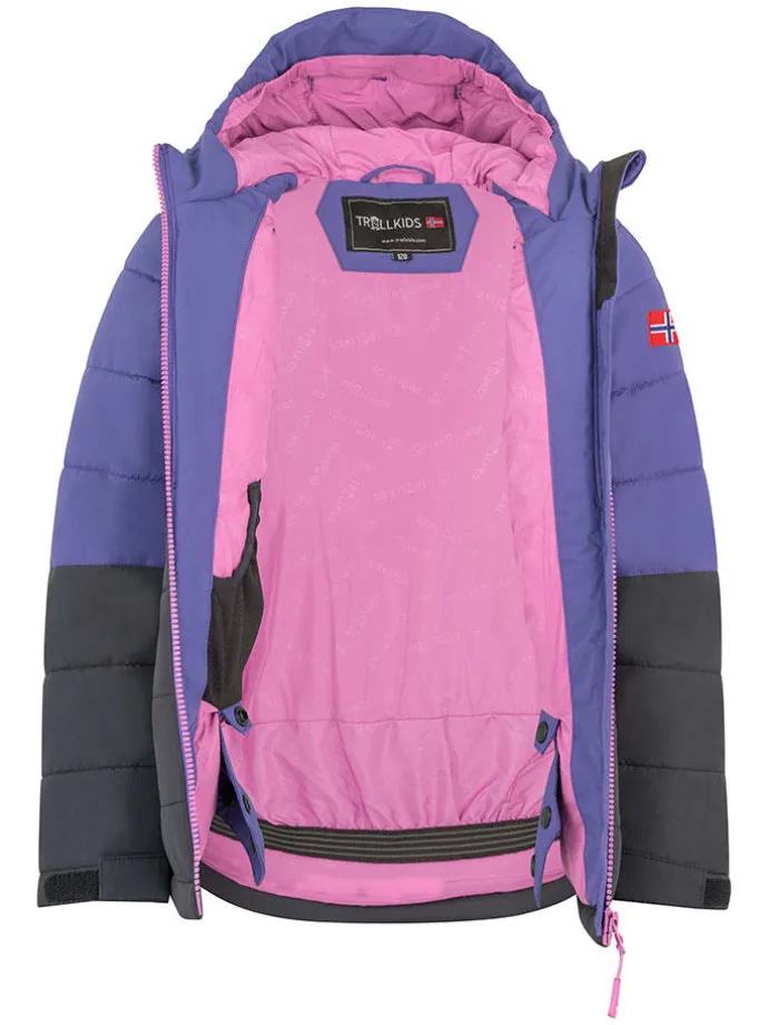 Ski-/ Snowboardjacke "Hemsedal" in Lila/ Schwarz