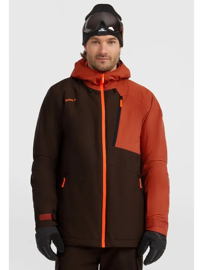 Ski-/ Snowboardjacke in Braun/ Hellbraun