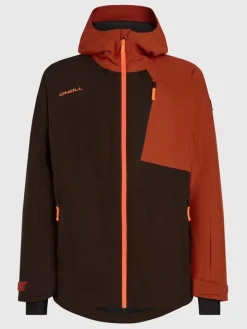 Ski-/ Snowboardjacke in Braun/ Hellbraun