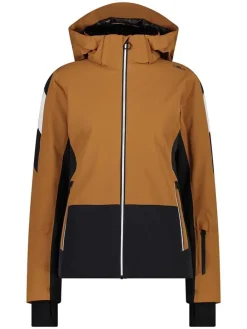 Ski-/ Snowboardjacke in Hellbraun/ Schwarz