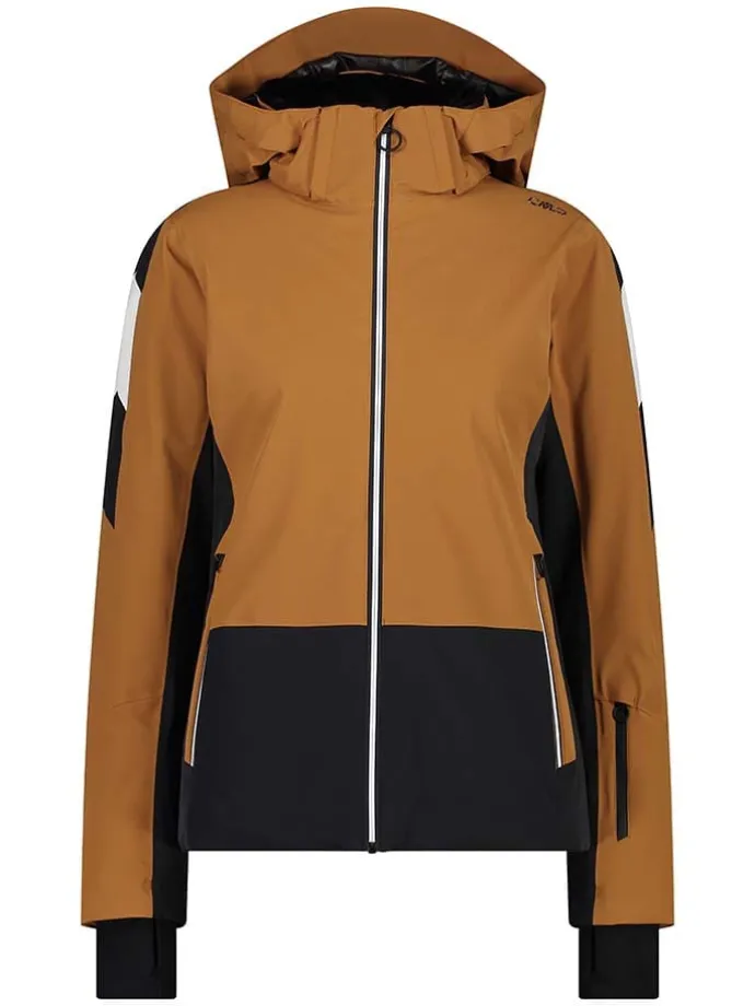 Ski-/ Snowboardjacke in Hellbraun/ Schwarz