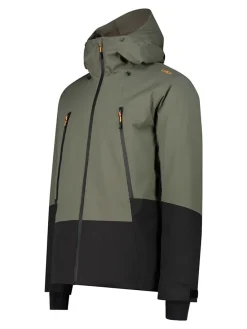 Ski-/ Snowboardjacke in Khaki/ Schwarz