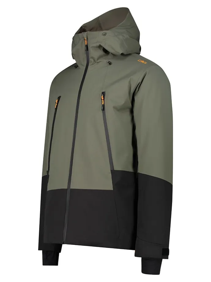 Ski-/ Snowboardjacke in Khaki/ Schwarz