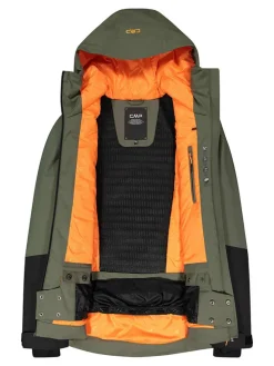 Ski-/ Snowboardjacke in Khaki/ Schwarz