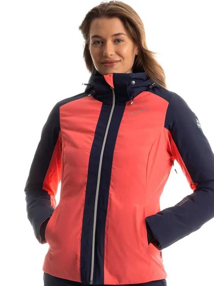 Ski-/ Snowboardjacke in Koralle/ Dunkelblau