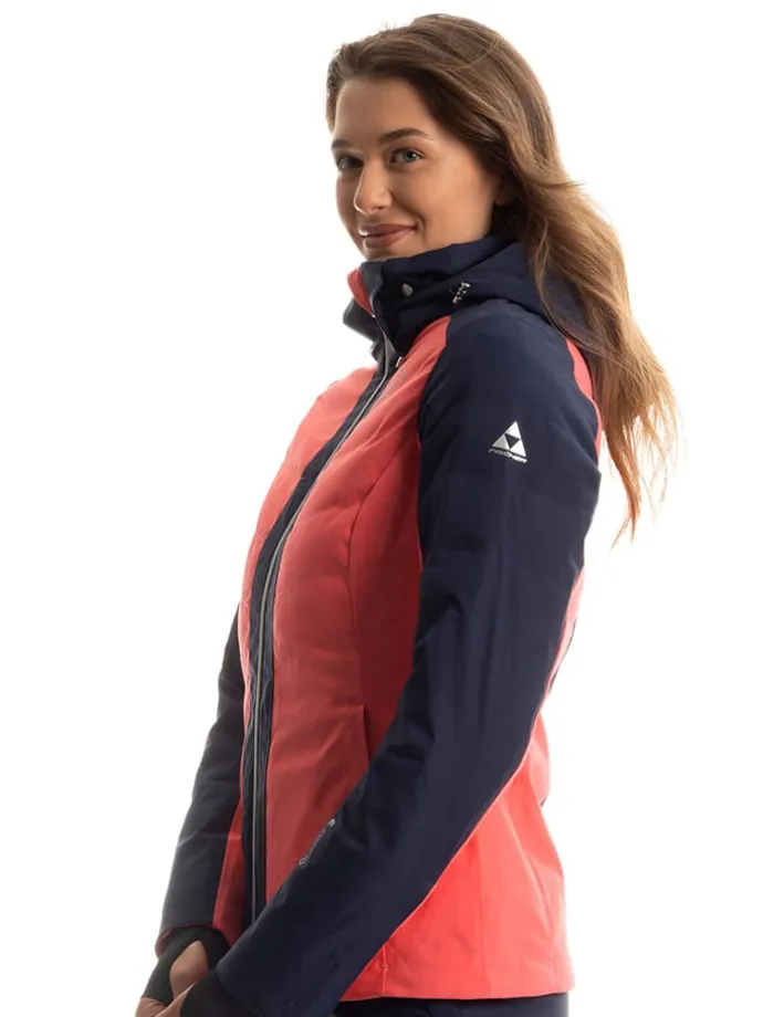 Ski-/ Snowboardjacke in Koralle/ Dunkelblau