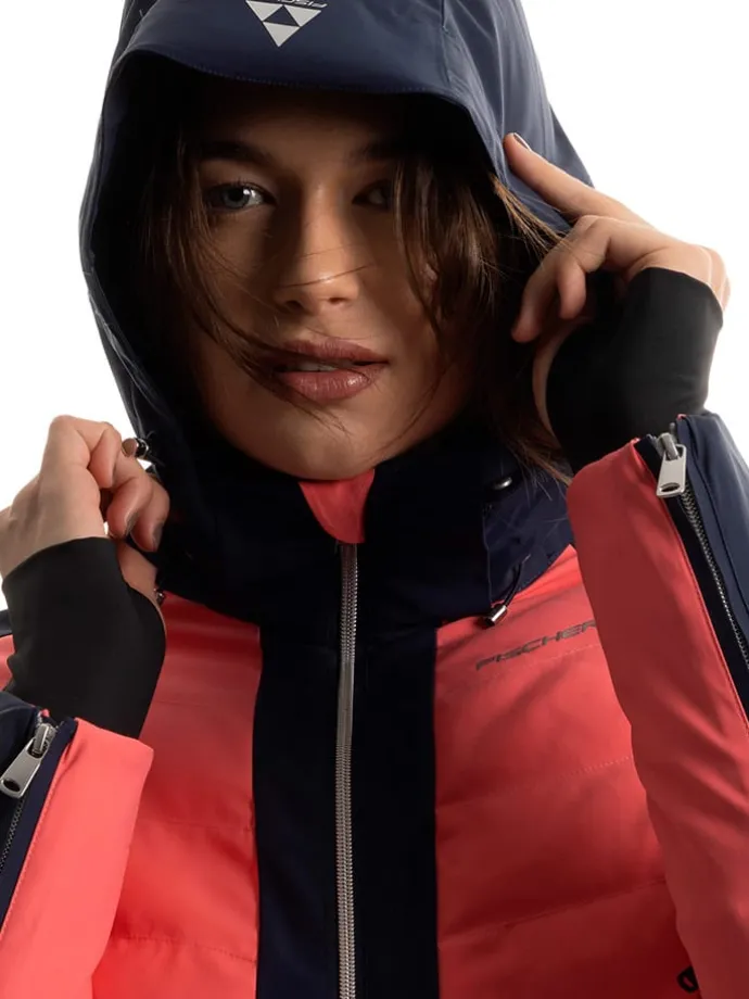 Ski-/ Snowboardjacke in Koralle/ Dunkelblau