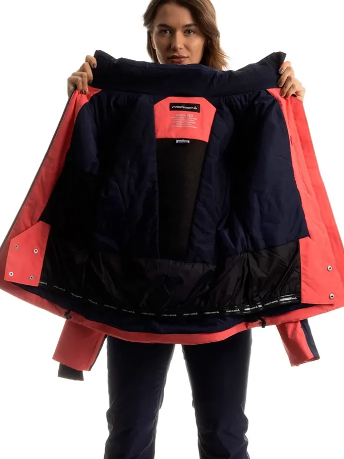 Ski-/ Snowboardjacke in Koralle/ Dunkelblau