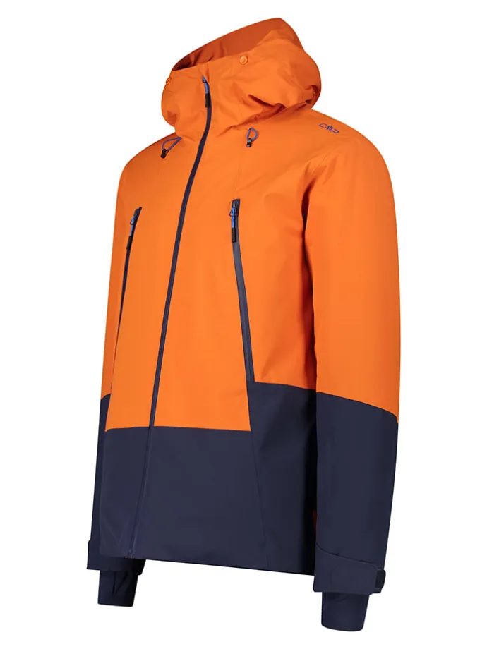 Ski-/ Snowboardjacke in Orange/ Dunkelblau