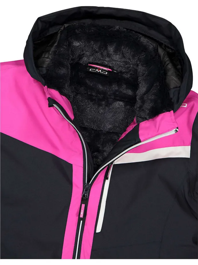 Ski-/ Snowboardjacke in Schwarz/ Pink