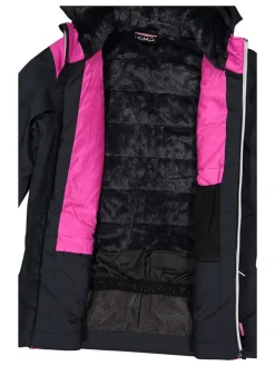 Ski-/ Snowboardjacke in Schwarz/ Pink