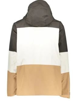 Ski-/ Snowboardjacke "Kenko" in Braun/ Weiß/ Hellbraun
