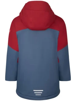 Ski-/ Snowboardjacke "Kongsberg" in Braunrot/ Blau