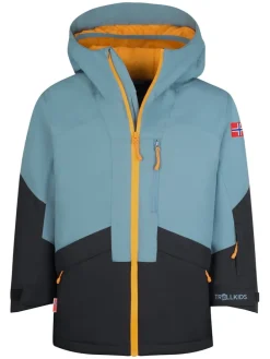 Ski-/ Snowboardjacke "Kongsberg" in Hellblau/ Schwarz