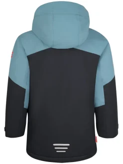 Ski-/ Snowboardjacke "Kongsberg" in Hellblau/ Schwarz