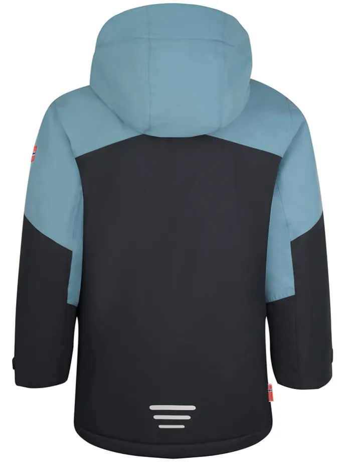 Ski-/ Snowboardjacke "Kongsberg" in Hellblau/ Schwarz