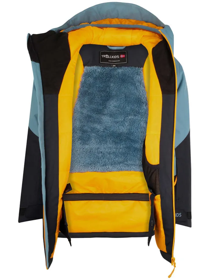 Ski-/ Snowboardjacke "Kongsberg" in Hellblau/ Schwarz